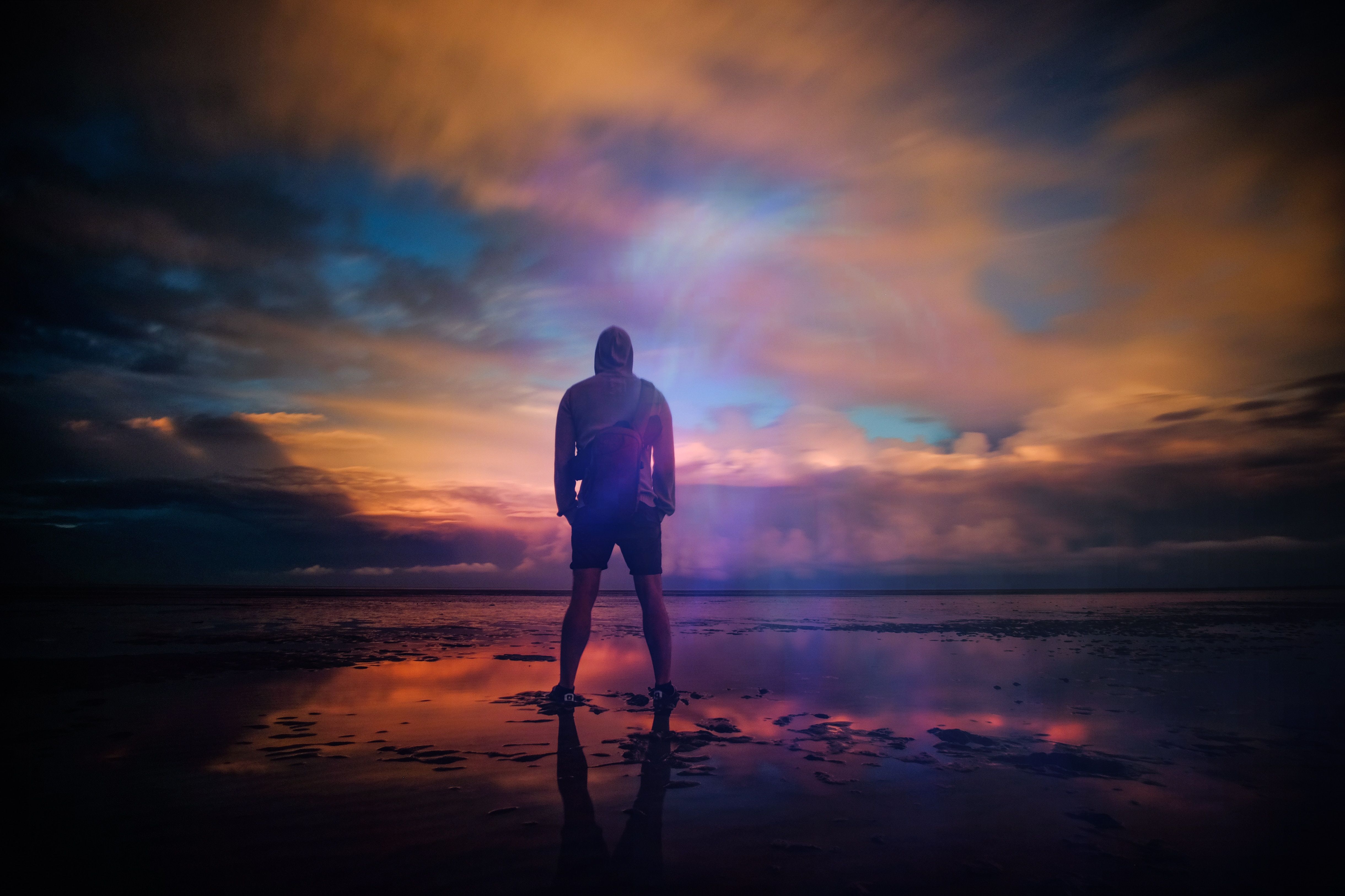 man staring out into the distance