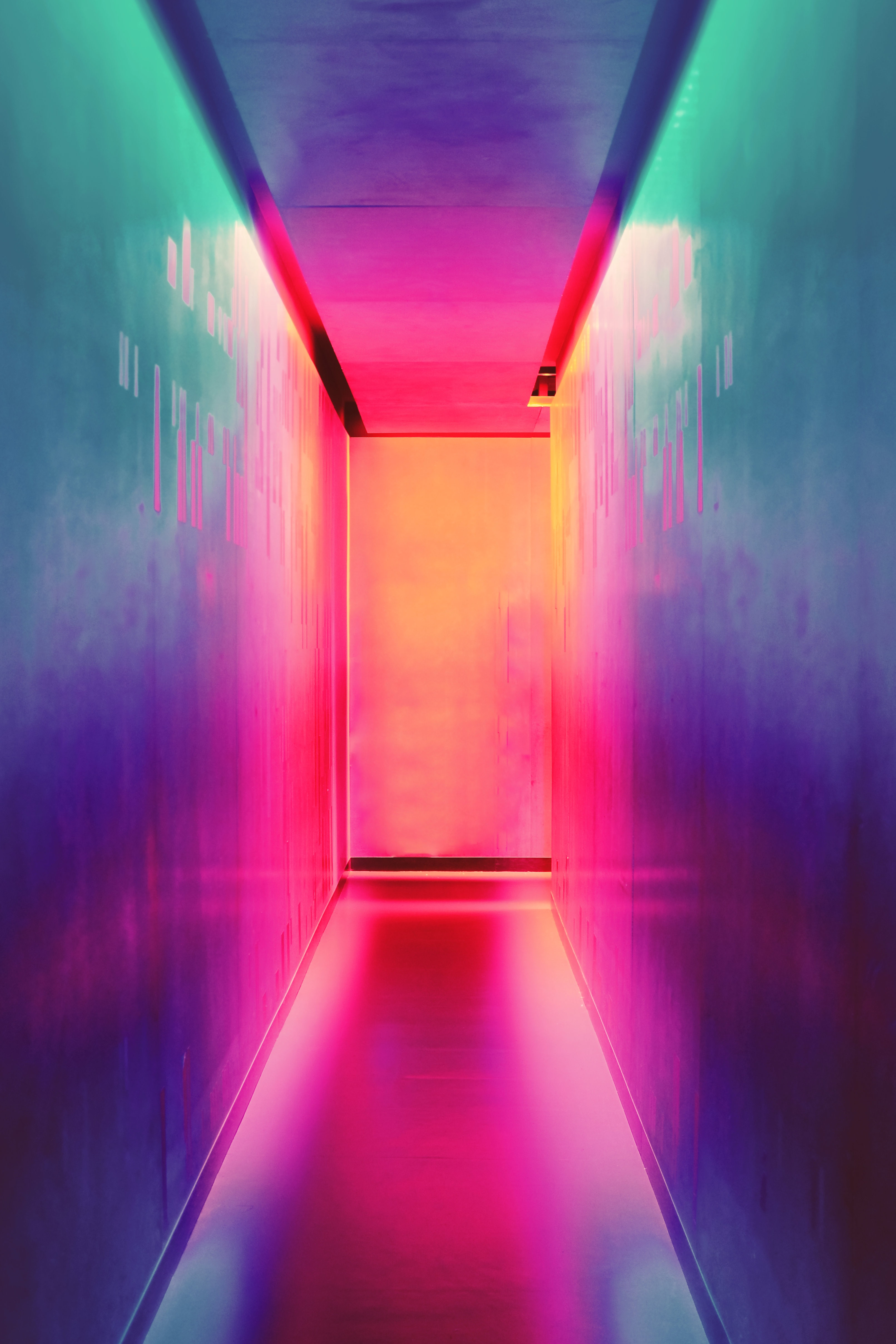 graphic design art of a colourful passageway