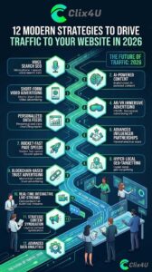 12 Modern Strategies to Drive Traffic to Your Website in 2026